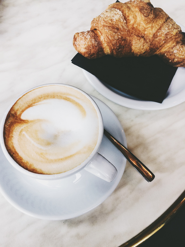 Cappuccino And A Croissant